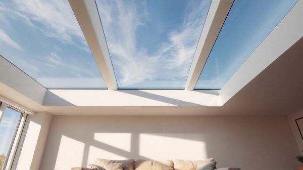 Elevate your home aesthetics with a flat glass rooflight